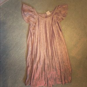 Baby Gap Gray Sparkle Pleated Dress